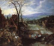 A Flemish Market and Washing-Place